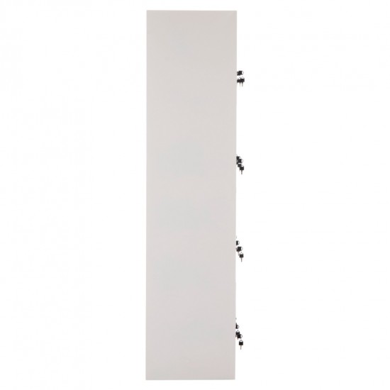 ΦΟΡΙΑΜΟΣ ΜΕΤΑΛΛΙΚΟΣ BEXLEY ΜΕ 12 ΝΤΟΥΛΑΠΑΚΙΑ ΜΕ ΚΛΕΙΔΙ ΓΚΡΙ 90x45x185Υεκ