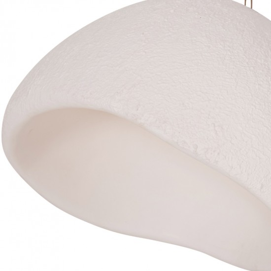 ΦΩΤΙΣΤΙΚΟ ΟΡΟΦΗΣ ΚΡΕΜΑΣΤΟ JAYLEN  FIBER CEMENT ΛΕΥΚΟ 65x55x45Υεκ.