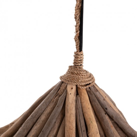 ΦΩΤΙΣΤΙΚΟ ΟΡΟΦΗΣ ΚΡΕΜΑΣΤΟ TREIT DRIFTWOOD ΣΕ ΦΥΣΙΚΟ Φ40x73Υεκ [1xΕ27]