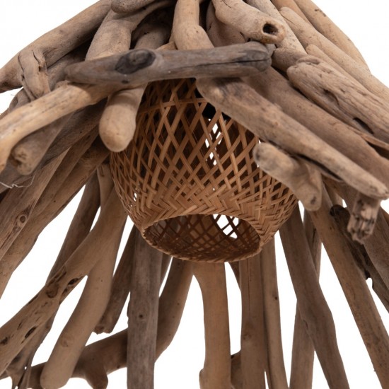 ΦΩΤΙΣΤΙΚΟ ΟΡΟΦΗΣ ΚΡΕΜΑΣΤΟ TREIT DRIFTWOOD ΣΕ ΦΥΣΙΚΟ 48x54x52-73Υεκ [1xΕ27]