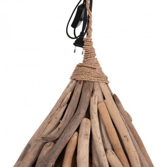 ΦΩΤΙΣΤΙΚΟ ΟΡΟΦΗΣ ΚΡΕΜΑΣΤΟ TREIT DRIFTWOOD ΣΕ ΦΥΣΙΚΟ 48x54x52-73Υεκ [1xΕ27]