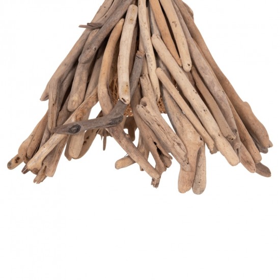 ΦΩΤΙΣΤΙΚΟ ΟΡΟΦΗΣ ΚΡΕΜΑΣΤΟ TREIT DRIFTWOOD ΣΕ ΦΥΣΙΚΟ 48x54x52-73Υεκ [1xΕ27]
