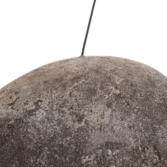 ΦΩΤΙΣΤΙΚΟ ΟΡΟΦΗΣ ΜΕ ΟΨΗ ΠΕΤΡΑΣ STONER (M) ΓΚΡΙ--55x45x40Υεκ.