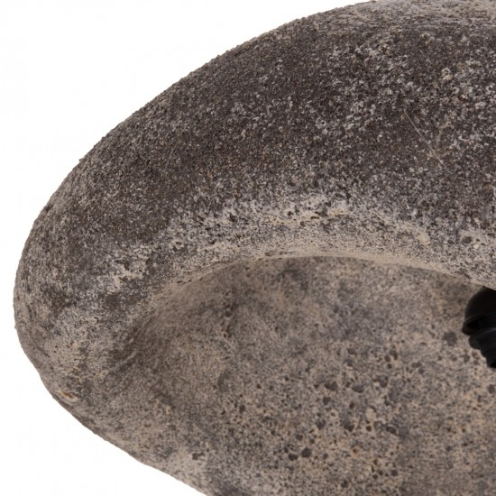 ΦΩΤΙΣΤΙΚΟ ΟΡΟΦΗΣ ΜΕ ΟΨΗ ΠΕΤΡΑΣ STONER (M) ΓΚΡΙ--55x45x40Υεκ.