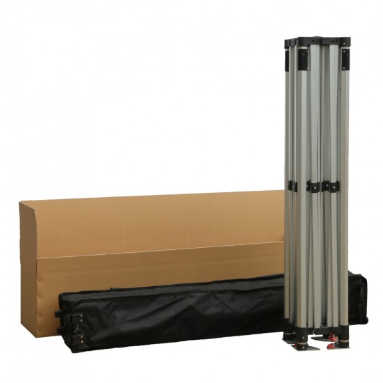 GAZEBO Β.ΤΥΠΟΥ CRESSEN ΠΤΥΣΣΟΜ.-ΣΚΕΛΕΤΟΣ ΑΛΟΥΜ.ΑΣΗΜΙ-ΛΕΥΚΟ ΠΑΝΙ 3x3x3,4Yεκ