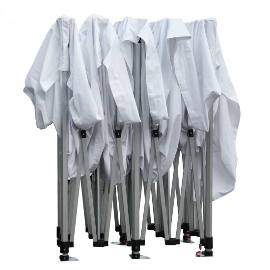 GAZEBO Β.ΤΥΠΟΥ CRESSEN ΠΤΥΣΣΟΜ.-ΣΚΕΛΕΤΟΣ ΑΛΟΥΜ.ΑΣΗΜΙ-ΛΕΥΚΟ ΠΑΝΙ 3x6x3,4Yεκ