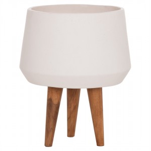 ΓΛΑΣΤΡΑ ΕΣΩΤΕΡΙΚΟΥ ΧΩΡΟΥ QUAN FIBER CEMENT ΛΕΥΚΟ--ΒΑΣΗ TEAK Φ35x50Υεκ