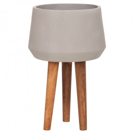 ΓΛΑΣΤΡΑ ΕΣΩΤ.ΧΩΡΟΥ QUAN FIBER CEMENT ΓΚΡΙ--ΒΑΣΗ TEAK Φ38x62Υεκ