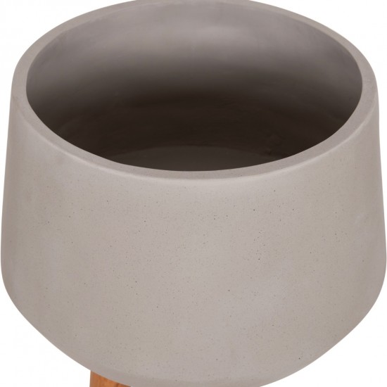 ΓΛΑΣΤΡΑ ΕΣΩΤ.ΧΩΡΟΥ QUAN FIBER CEMENT ΓΚΡΙ--ΒΑΣΗ TEAK Φ38x62Υεκ