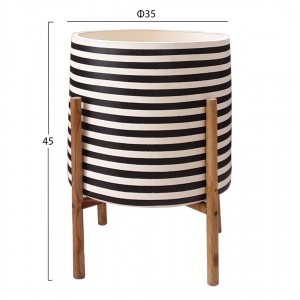 ΓΛΑΣΤΡΑ ΕΣΩΤ.ΧΩΡΟΥ RENTIL FIBER CEMENT ΛΕΥΚΟ/ΜΑΥΡΟ--ΒΑΣΗ TEAK Φ35x45Υεκ