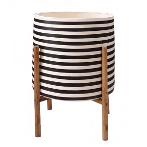 ΓΛΑΣΤΡΑ ΕΣΩΤ.ΧΩΡΟΥ RENTIL FIBER CEMENT ΛΕΥΚΟ/ΜΑΥΡΟ--ΒΑΣΗ TEAK Φ35x45Υεκ