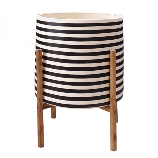 ΓΛΑΣΤΡΑ ΕΣΩΤ.ΧΩΡΟΥ RENTIL FIBER CEMENT ΛΕΥΚΟ/ΜΑΥΡΟ--ΒΑΣΗ TEAK Φ35x45Υεκ