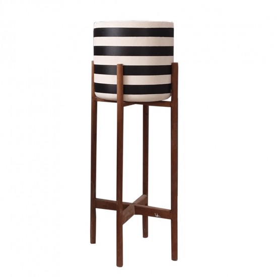 ΓΛΑΣΤΡΑ-ΚΑΣΠΟ ΕΣΩΤΕΡΙΚΟΥ ΧΩΡΟΥ RENTIL FIBER CEMENT ΛΕΥΚΟ/ΜΑΥΡΟ--ΒΑΣΗ TEAK Φ25x65Υεκ