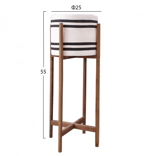 ΓΛΑΣΤΡΑ-ΚΑΣΠΟ ΕΣΩΤΕΡΙΚΟΥ ΧΩΡΟΥ RENTIL FIBER CEMENT ΛΕΥΚΟ/ΜΑΥΡΟ--ΒΑΣΗ TEAK Φ25x55Υεκ