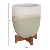 ΓΛΑΣΤΡΕΣ ΣΕΤ 2ΤΜΧ SEON TERRACOTTA ΣΕ ΛΕΥΚΟ & ΤΕΡΑΚΟΤΑ--TEAK ΒΑΣΗ