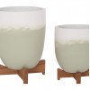 ΓΛΑΣΤΡΕΣ ΣΕΤ 2ΤΜΧ SEON TERRACOTTA ΣΕ ΛΕΥΚΟ & ΠΡΑΣΙΝΟ--TEAK ΒΑΣΗ ΓΛΑΣΤΡΕΣ ΣΕΤ 2ΤΜΧ SEON TERRACOTTA ΣΕ ΛΕΥΚΟ & ΠΡΑΣΙΝΟ--TEAK ΒΑΣΗ