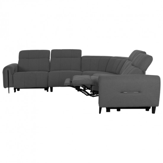 ΓΩΝΙΑΚΟΣ ΚΑΝΑΠΕΣ ΜΕ RECLINE ORACLE ΓΚΡΙ ΥΦΑΣΜΑ 293x293x98Υεκ.