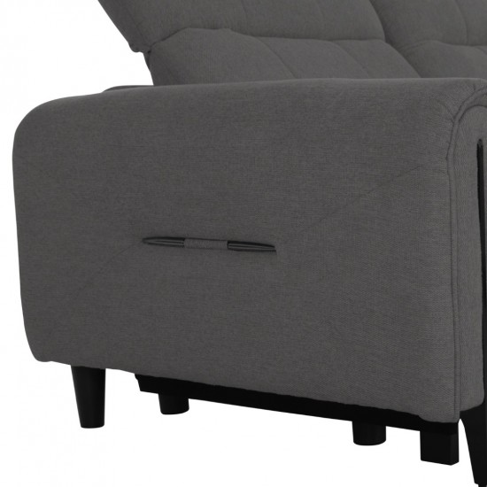 ΓΩΝΙΑΚΟΣ ΚΑΝΑΠΕΣ ΜΕ RECLINE ORACLE ΓΚΡΙ ΥΦΑΣΜΑ 293x293x98Υεκ.