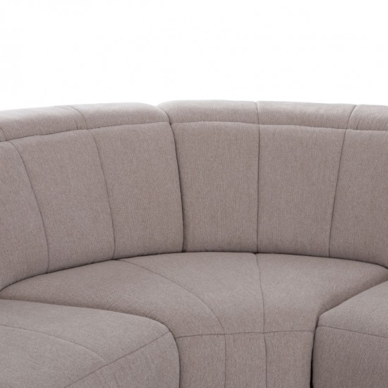 ΓΩΝΙΑΚΟΣ ΚΑΝΑΠΕΣ ΜΕ RECLINE ORACLE ΜΠΕΖ ΥΦΑΣΜΑ 293x293x98Υεκ.