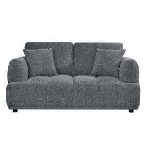 ΚΑΝΑΠΕΣ 2-ΘΕΣΙΟΣ STRUCTO  ΓΚΡΙ ΥΦΑΣΜΑ 168x94x88Υεκ.