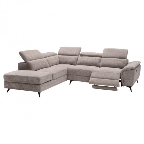 ΚΑΝΑΠΕΣ ΑΡΙΣΤΕΡΗ ΓΩΝΙΑ-ΑΝΑΚΛΙΣΗ & ΑΠΟΘΗΚΕΥΤΙΚΟΣ ΧΩΡΟΣ-RESTRO ΜΠΕΖ ΥΦΑΣΜΑ 284x224x76Υεκ