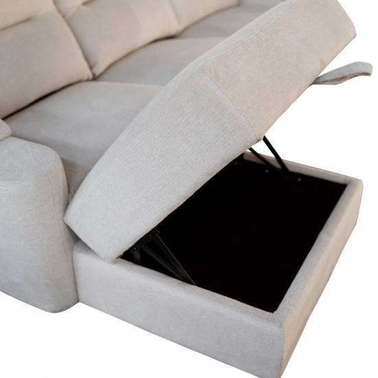 ΚΑΝΑΠΕΣ ΑΡΙΣΤΕΡΗ ΓΩΝΙΑ SYNTHIA ΑΝΑΚΛΙΣΗ & ΑΠΟΘ.ΧΩΡΟΣ--ΜΠΕΖ 246x159x97Υεκ