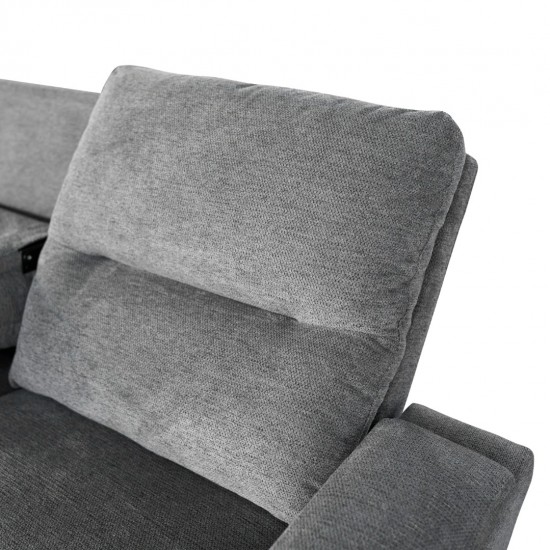 ΚΑΝΑΠΕΣ ΑΡΙΣΤΕΡΗ ΓΩΝΙΑ SYNTHIA ΑΝΑΚΛΙΣΗ & ΑΠΟΘΗΚΕΥΤΙΚΟΣ ΧΩΡΟΣ--ΓΚΡΙ 246x159x97Υεκ