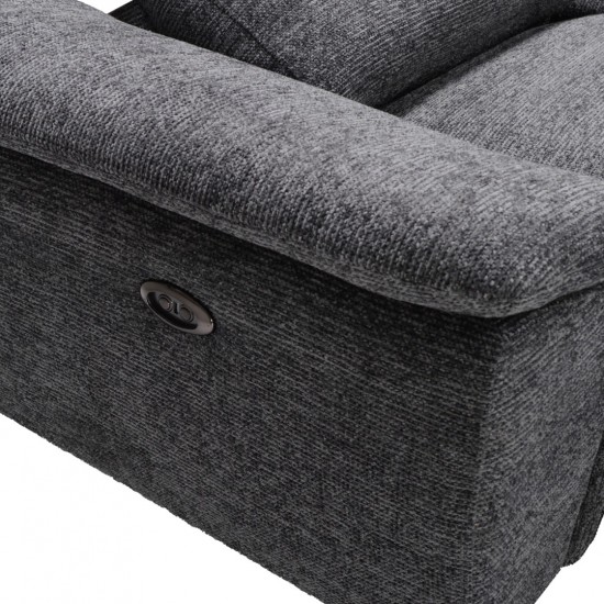 ΚΑΝΑΠΕΣ ΔΕΞΙΑ ΓΩΝΙΑ-ΑΝΑΚΛΙΣΗ & ΑΠΟΘΗΚΕΥΤΙΚΟΣ ΧΩΡΟΣ-RESTRO ΓΚΡΙ ΥΦΑΣΜΑ 284x224x76Υεκ