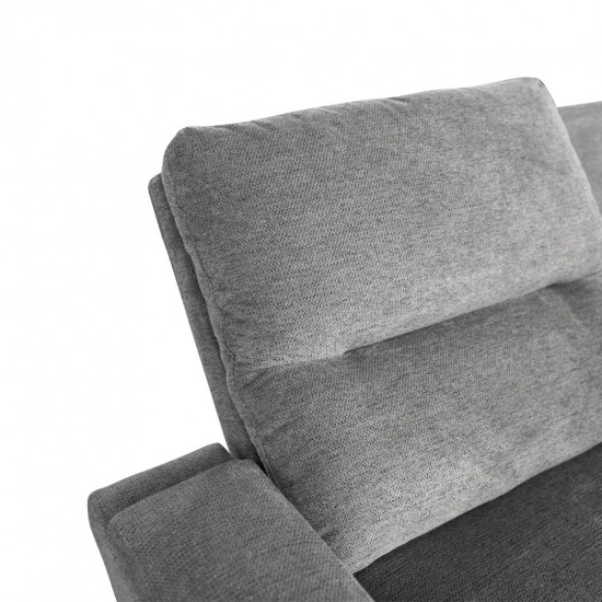 ΚΑΝΑΠΕΣ ΑΡΙΣΤΕΡΗ ΓΩΝΙΑ SYNTHIA ΑΝΑΚΛΙΣΗ & ΑΠΟΘΗΚΕΥΤΙΚΟΣ ΧΩΡΟΣ--ΓΚΡΙ 246x159x97Υεκ