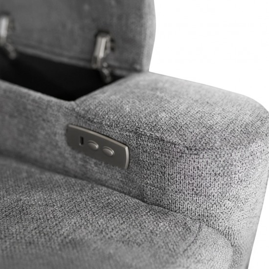 ΚΑΝΑΠΕΣ ΔΕΞΙΑ ΓΩΝΙΑ SYNTHIA ΑΝΑΚΛΙΣΗ & ΑΠΟΘΗΚΕΥΤΙΚΟΣ ΧΩΡΟΣ--ΓΚΡΙ 246x159x97Υεκ