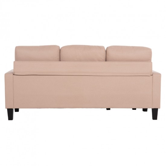 ΚΑΝΑΠΕΣ ΓΩΝΙΑ ΑΝΑΣΤΡΕΨΙΜΗ MEGGY ΜΠΕΖ ΥΦΑΣΜΑ 184.5x75-129x86Yεκ.