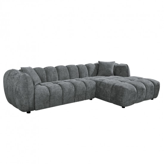 ΚΑΝΑΠΕΣ ΓΩΝΙΑ (ΔΕΞΙΑ) LYKKE ΓΚΡΙ ΥΦΑΣΜΑ 280x89-165(η γωνία)x70Υεκ ΚΑΝΑΠΕΣ ΓΩΝΙΑ (ΔΕΞΙΑ) LYKKE ΓΚΡΙ ΥΦΑΣΜΑ 280x89-165(η γωνία)x70Υεκ