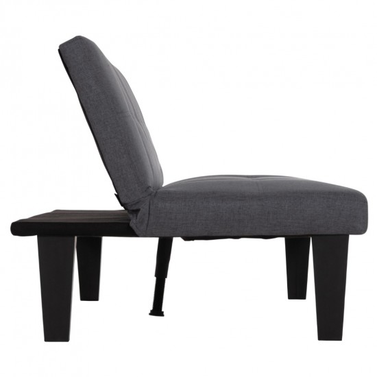 ΚΑΝΑΠΕΣ ΚΡΕΒΑΤΙ 2-ΘΕΣΙΟΣ KORO ΓΚΡΙ PU ΔΕΡΜΑ 165x75x64Υεκ