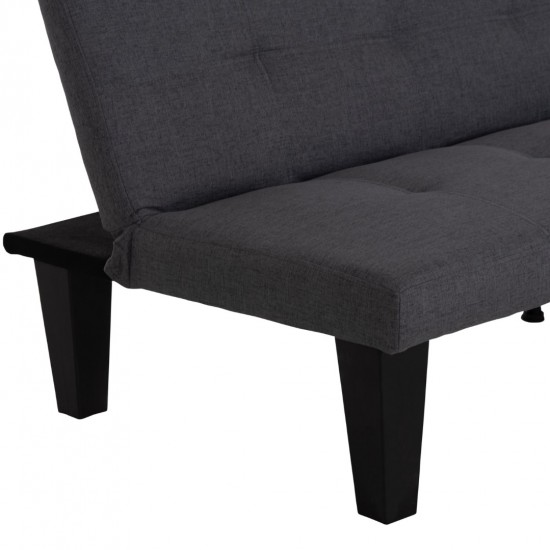 ΚΑΝΑΠΕΣ ΚΡΕΒΑΤΙ 2-ΘΕΣΙΟΣ KORO ΓΚΡΙ PU ΔΕΡΜΑ 165x75x64Υεκ