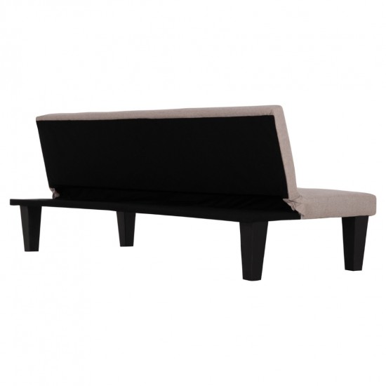 ΚΑΝΑΠΕΣ ΚΡΕΒΑΤΙ 2-ΘΕΣΙΟΣ KORO ΜΠΕΖ PU ΔΕΡΜΑ 165x75x64Υεκ