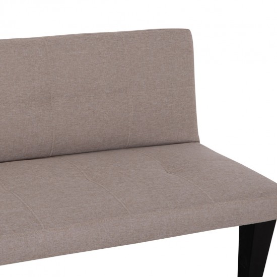 ΚΑΝΑΠΕΣ ΚΡΕΒΑΤΙ 2-ΘΕΣΙΟΣ KORO ΜΠΕΖ PU ΔΕΡΜΑ 165x75x64Υεκ