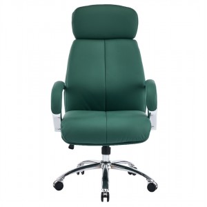 ΚΑΡΕΚΛΑ ΓΡΑΦΕΙΟΥ TOREN ΠΡΑΣΙΝΟ PU ΔΕΡΜΑ--ΒΑΣΗ ΧΡΩΜΙΟΥ 66x74x128Υεκ