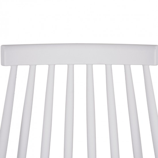 ΚΑΡΕΚΛΑ ΤΡΑΠΕΖΑΡΙΑΣ VANESSA ΛΕΥΚΗ ΜΕ ΜΕΤΑΛΛΙΚΑ ΠΟΔΙΑ 43x46,5x82 εκ.