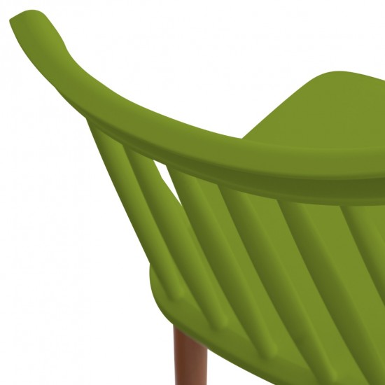 ΚΑΡΕΚΛΑ ΤΡΑΠΕΖΑΡΙΑΣ VANESSA ΠΡΑΣΙΝΗ ΜΕ ΜΕΤΑΛΛΙΚΑ ΠΟΔΙΑ 42,5x47x81,5 εκ.