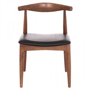 KΑΡΕΚΛΑ ΤΡΑΠΕΖΑΡΙΑΣ ALOR RUBBERWOOD ΑΝΟΙΧΤΟ ΚΑΡΥΔΙ-ΜΑΥΡΟ PU 55x51x75Υεκ