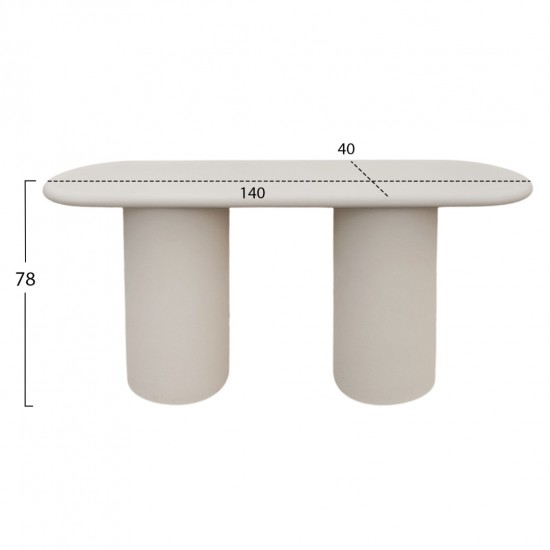 ΚΟΝΣΟΛΑ KENJI FIBER CEMENT ΣΕ ΑΝΟΙΧΤΟ ΜΠΕΖ--140x40x78Υεκ. ΚΟΝΣΟΛΑ KENJI FIBER CEMENT ΣΕ ΑΝΟΙΧΤΟ ΜΠΕΖ--140x40x78Υεκ.