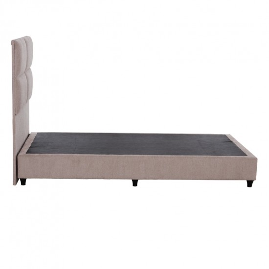 ΚΡΕΒΑΤΙ HMIΔΙΠΛΟ MILO ΑΠΟ ΜΠΕΖ ΥΦΑΣΜΑ ΓΙΑ ΣΤΡΩΜΑ 120x200 εκ.