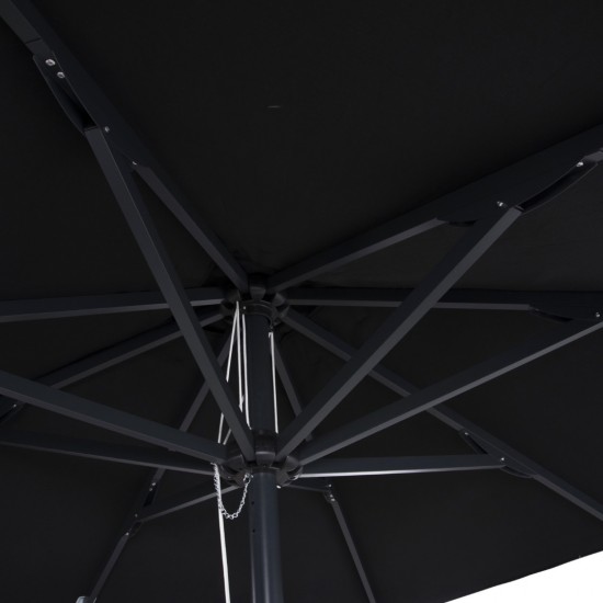 ΟΜΠΡΕΛΑ ΕΠΑΓΓΕΛΜΑΤΙΚΗ ALU 2.20x2.20 ΜΑΥΡΟ ΠΑΝΙ ΑΚΡΥΛΙΚΟ 8ΑΚΤΙΝΕΣ