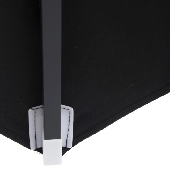 ΟΜΠΡΕΛΑ ΕΠΑΓΓΕΛΜΑΤΙΚΗ ALU 2.20x2.20 ΜΑΥΡΟ ΠΑΝΙ ΑΚΡΥΛΙΚΟ 8ΑΚΤΙΝΕΣ