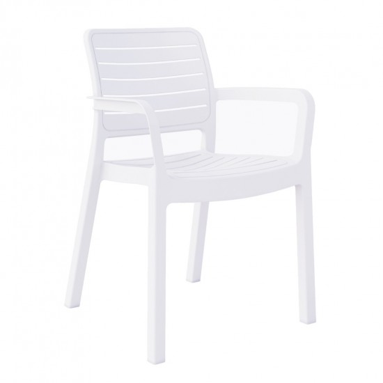 ΠΟΛΥΘΡΟΝΑ ΕΞΩΤΕΡΙΚΟΥ ΧΩΡΟΥ FLAN ΛΕΥΚΟ ΠΟΛΥΠΡΟΠΥΛΕΝΙΟ 57x56x82.5Yεκ.