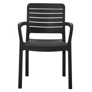 ΠΟΛΥΘΡΟΝΑ ΕΞΩΤΕΡΙΚΟΥ ΧΩΡΟΥ FLAN ΜΑΥΡΟ ΠΟΛΥΠΡΟΠΥΛΕΝΙΟ 57x56x82.5Yεκ.