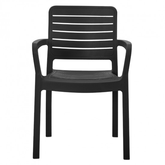 ΠΟΛΥΘΡΟΝΑ ΕΞΩΤΕΡΙΚΟΥ ΧΩΡΟΥ FLAN ΜΑΥΡΟ ΠΟΛΥΠΡΟΠΥΛΕΝΙΟ 57x56x82.5Yεκ.