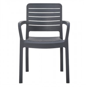 ΠΟΛΥΘΡΟΝΑ ΕΞΩΤΕΡΙΚΟΥ ΧΩΡΟΥ FLAN ΓΚΡΙ ΠΟΛΥΠΡΟΠΥΛΕΝΙΟ 57x56x82.5Yεκ.