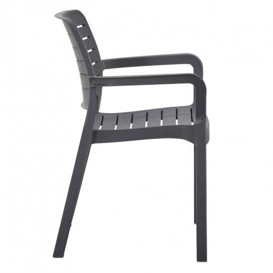 ΠΟΛΥΘΡΟΝΑ ΕΞΩΤΕΡΙΚΟΥ ΧΩΡΟΥ FLAN ΓΚΡΙ ΠΟΛΥΠΡΟΠΥΛΕΝΙΟ 57x56x82.5Yεκ.