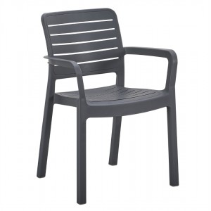 ΠΟΛΥΘΡΟΝΑ ΕΞΩΤΕΡΙΚΟΥ ΧΩΡΟΥ FLAN ΓΚΡΙ ΠΟΛΥΠΡΟΠΥΛΕΝΙΟ 57x56x82.5Yεκ.